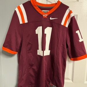 Nike Maroon and Orange Jersey